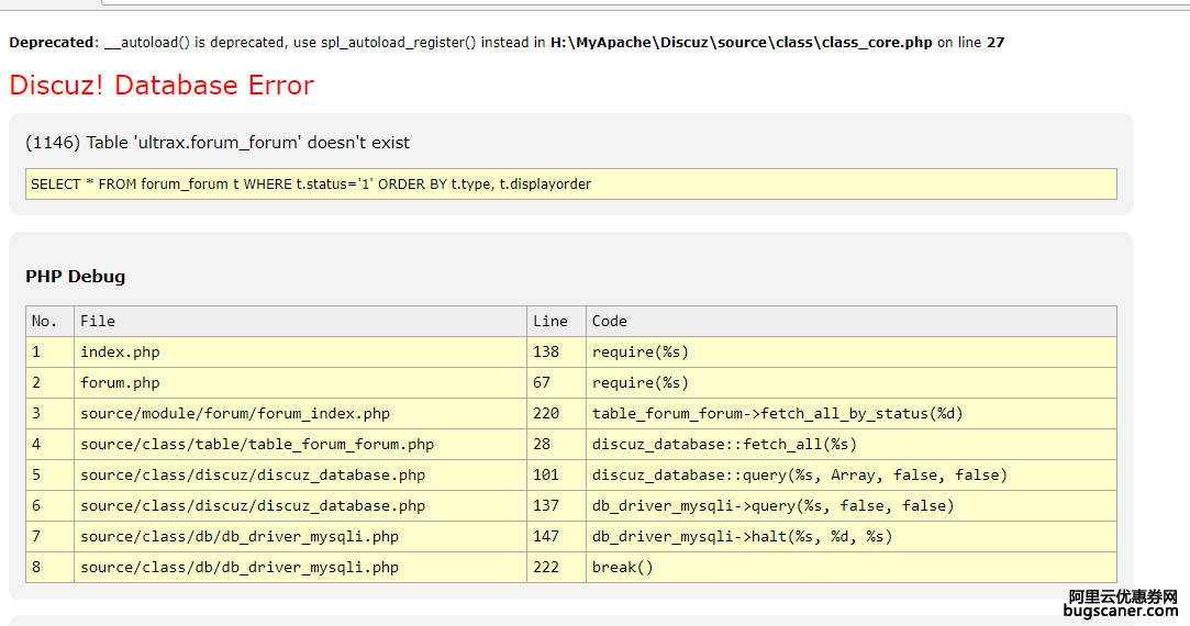 Php7.2，Apache2.4配置discuzx3.4老是出错，一直显示问题还有一些函数废除了没法用