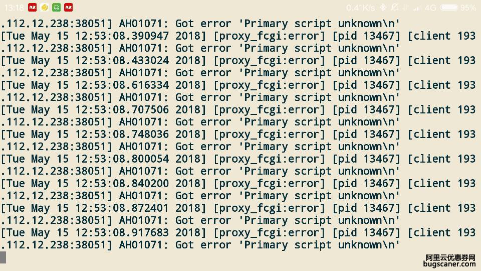 Linux里面的Apache的error日志如下，这是受到了什么攻击,小白求详解